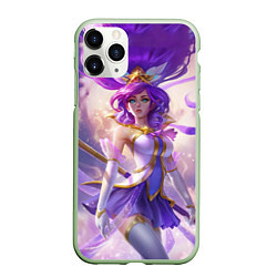 Чехол iPhone 11 Pro матовый Purple, цвет: 3D-салатовый
