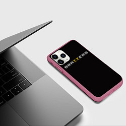 Чехол iPhone 11 Pro матовый Brazzers, цвет: 3D-малиновый — фото 2