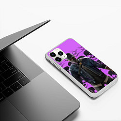 Чехол iPhone 11 Pro матовый Watch Dogs 2, цвет: 3D-белый — фото 2