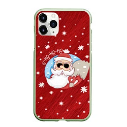 Чехол iPhone 11 Pro матовый HoHoHo, цвет: 3D-салатовый