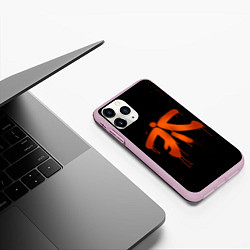 Чехол iPhone 11 Pro матовый Fnatic: Black collection, цвет: 3D-розовый — фото 2