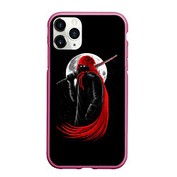 Чехол iPhone 11 Pro матовый Лунный убийца, цвет: 3D-малиновый