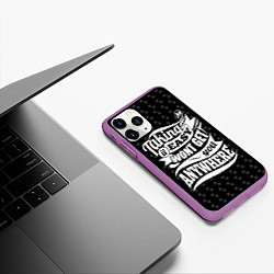 Чехол iPhone 11 Pro матовый Taking It Easy, цвет: 3D-фиолетовый — фото 2