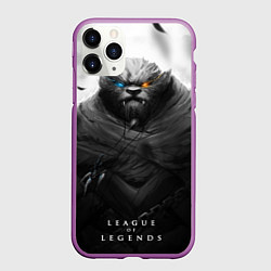 Чехол iPhone 11 Pro матовый Rengar LoL, цвет: 3D-фиолетовый