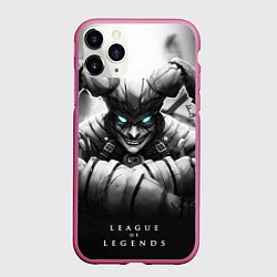 Чехол iPhone 11 Pro матовый Shaco, цвет: 3D-малиновый