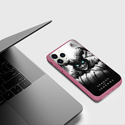 Чехол iPhone 11 Pro матовый Shaco, цвет: 3D-малиновый — фото 2