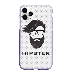 Чехол iPhone 11 Pro матовый Hipster, цвет: 3D-светло-сиреневый
