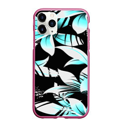 Чехол iPhone 11 Pro матовый Tropica, цвет: 3D-малиновый