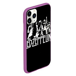Чехол iPhone 11 Pro матовый Led Zeppelin: Mono, цвет: 3D-фиолетовый — фото 2