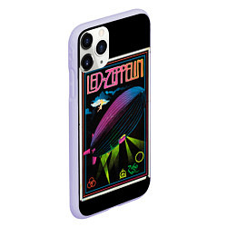 Чехол iPhone 11 Pro матовый Led Zeppelin: Angel Poster, цвет: 3D-светло-сиреневый — фото 2