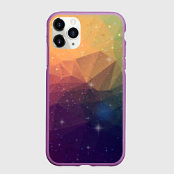 Чехол iPhone 11 Pro матовый Polygon Star, цвет: 3D-фиолетовый
