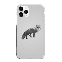 Чехол iPhone 11 Pro матовый Лесная лиса, цвет: 3D-белый