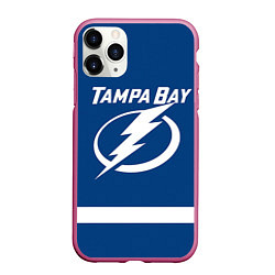 Чехол iPhone 11 Pro матовый Tampa Bay: Kucherov, цвет: 3D-малиновый