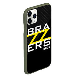 Чехол iPhone 11 Pro матовый Brazzers Bros, цвет: 3D-темно-зеленый — фото 2