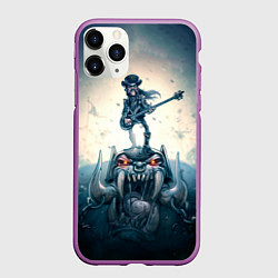 Чехол iPhone 11 Pro матовый Motorhead Guitarist, цвет: 3D-фиолетовый