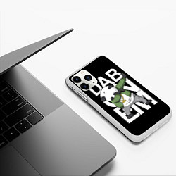 Чехол iPhone 11 Pro матовый Panda dab, цвет: 3D-белый — фото 2