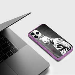 Чехол iPhone 11 Pro матовый Кори Тейлор, цвет: 3D-фиолетовый — фото 2
