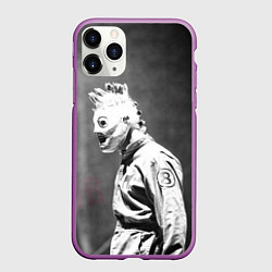 Чехол iPhone 11 Pro матовый Кори Тейлор, цвет: 3D-фиолетовый