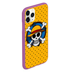 Чехол iPhone 11 Pro матовый One Pirate, цвет: 3D-фиолетовый — фото 2