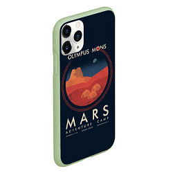 Чехол iPhone 11 Pro матовый Mars Adventure Camp, цвет: 3D-салатовый — фото 2