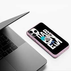 Чехол iPhone 11 Pro матовый Super God Dab, цвет: 3D-розовый — фото 2