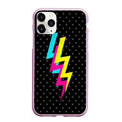 Чехол iPhone 11 Pro матовый Electrico, цвет: 3D-розовый