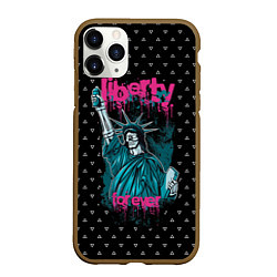Чехол iPhone 11 Pro матовый Liberty Forever, цвет: 3D-коричневый