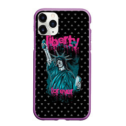 Чехол iPhone 11 Pro матовый Liberty Forever, цвет: 3D-фиолетовый