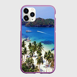 Чехол iPhone 11 Pro матовый Таиланд, цвет: 3D-фиолетовый