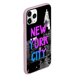 Чехол iPhone 11 Pro матовый Flur NYC, цвет: 3D-розовый — фото 2