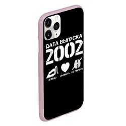 Чехол iPhone 11 Pro матовый Дата выпуска 2002, цвет: 3D-розовый — фото 2