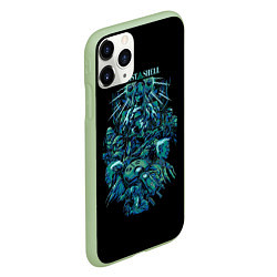 Чехол iPhone 11 Pro матовый Ghost In The Shell 7, цвет: 3D-салатовый — фото 2