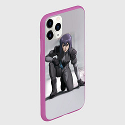 Чехол iPhone 11 Pro матовый Ghost In The Shell 5, цвет: 3D-фиолетовый — фото 2