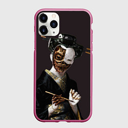 Чехол iPhone 11 Pro матовый Ghost In The Shell 1, цвет: 3D-малиновый
