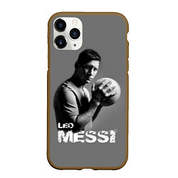 Чехол iPhone 11 Pro матовый Leo Messi, цвет: 3D-коричневый