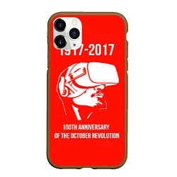 Чехол iPhone 11 Pro матовый 100 лет революции