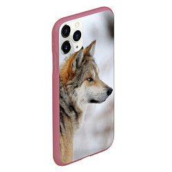 Чехол iPhone 11 Pro матовый Хозяин леса, цвет: 3D-малиновый — фото 2