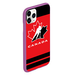 Чехол iPhone 11 Pro матовый Canada Team, цвет: 3D-фиолетовый — фото 2