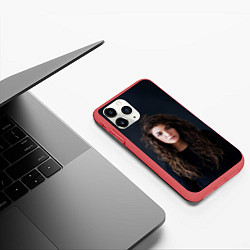 Чехол iPhone 11 Pro матовый Lorde, цвет: 3D-красный — фото 2