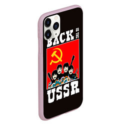 Чехол iPhone 11 Pro матовый Back In The USSR, цвет: 3D-розовый — фото 2