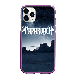 Чехол iPhone 11 Pro матовый Paparoach: Fear, цвет: 3D-фиолетовый