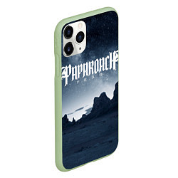 Чехол iPhone 11 Pro матовый Paparoach: Fear, цвет: 3D-салатовый — фото 2