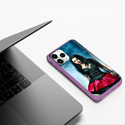 Чехол iPhone 11 Pro матовый Evanescence, цвет: 3D-фиолетовый — фото 2