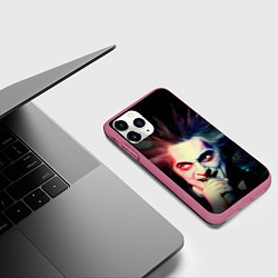 Чехол iPhone 11 Pro матовый Король и Шут, цвет: 3D-малиновый — фото 2