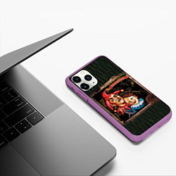 Чехол iPhone 11 Pro матовый Как в старой сказке, цвет: 3D-фиолетовый — фото 2