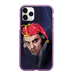 Чехол iPhone 11 Pro матовый Король и Шут, цвет: 3D-фиолетовый