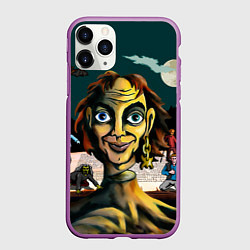 Чехол iPhone 11 Pro матовый Король и Шут, цвет: 3D-фиолетовый