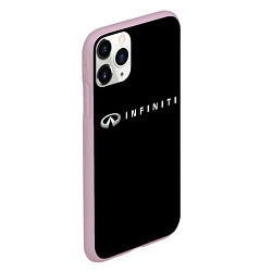 Чехол iPhone 11 Pro матовый Infiniti, цвет: 3D-розовый — фото 2