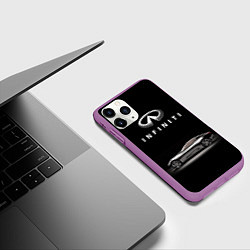 Чехол iPhone 11 Pro матовый Infiniti, цвет: 3D-фиолетовый — фото 2