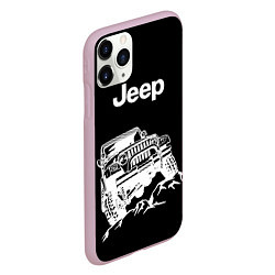 Чехол iPhone 11 Pro матовый Jeep, цвет: 3D-розовый — фото 2